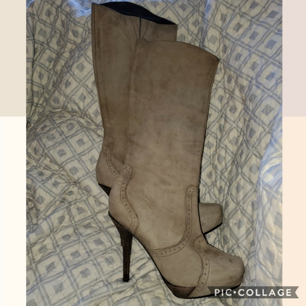 Elizabeth & James Sq.Toe Stiletto Franky Boots